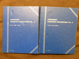 1911-1952 #9068 &amp; Starting 1953 #9069 Whitman 2 ALBUMS/FOLDERS Canadian Quarters - £14.74 GBP