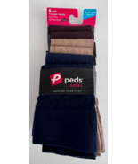 Peds Women’s Trouser Socks 6 Pairs Black Navy Brown sz 8-12 Queen - $273.70 MXN