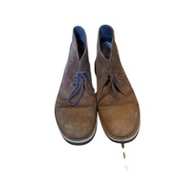 Clark&#39;s Desert Boots Size 11.5 Dark Brown Suede Original with Crepe Sole - £27.45 GBP