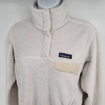 Patagonia Snap T Thermal Fleece Pullover Jacket Women&#39;s Size M White - $39.55