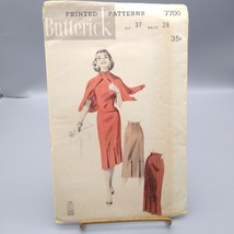 Vintage Sewing PATTERN Butterick 7700, Misses 1956 Tailored Six Pleat Skirt - $30.96