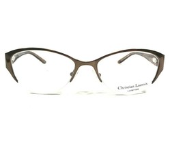 Christian Lacroix CL3015 194 Eyeglasses Frames Brown Cat Eye Half Rim 53-18-140 - £58.45 GBP