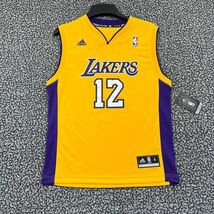 Los Angeles Lakers Howard #12 Jersey Shirt Youth Medium 10-12 Yellow Adi... - $672.22 MXN