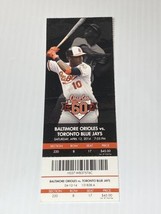 Baltimore Orioles Vs Toronto Blue Jays 4/12/2014 Ticket Stub Rasmus Hr - $6.99