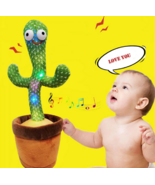120 Songs Dancing Cactus Toy Repeat What You Said Cactus Twist With Music - £15.50 GBP