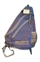 Disney Cruise Line Castaway Club Sling Backpack Blue Gray Exclusive - £10.34 GBP