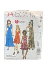McCall's M6074 Dress Sz FF (16-18-20-22) Easy 1 Hour Pullover Knit - $6.23