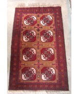 Hand Knotted Sumak Red Wool Rug 5&#39; x 37&quot; - £278.42 GBP