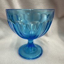 Vintage US Glass Co Aunt Polly Blue Footed Sherbert Dessert Dish Depress... - $4.95