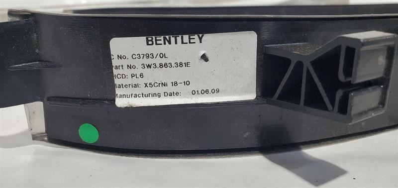 Pair of Aluminum "Speed" Doorsills OEM 2010 Bentley Continental GT Item image 5