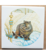 Ceramic Tile Persian Cat - $14.84