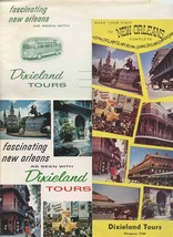 Dixieland Tours Brochure &amp; Booklet in Envelope New Orleans Louisiana 1960 - £17.28 GBP