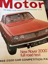 Motore Rivista Ottobre 1966 Dotato Di Rover 2000 TC Road Test, Ford Cors... - £14.36 GBP
