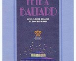 Fete A Baltard Menu 1994 XX Congres International Paris Relais &amp; Chateaux  - £29.48 GBP