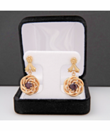 F &amp; F Felger  FFF Jewelry Company 14K Gold Stunning Estate Earrings Circ... - $1,452.87 CAD