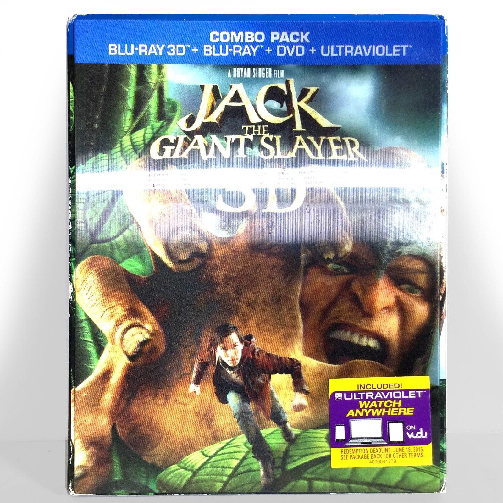 Primary image for Jack the Giant Slayer (3-Disc 3D/2D Blu-ray/DVD, 2013) Like New w/ Slip !