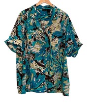 Maggie Barnes Blouse Women Plus Size 3X 26 28 Cruise Wear Beach Pockets ... - $276.80 MXN