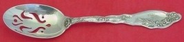 Mille Fleurs by International Sterling Silver Serving Spoon Pierced Fancy 8 1/4&quot; - £109.59 GBP