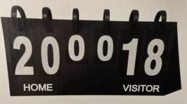 Upstreet Scoreboard Score Keeper - Portable Flipper Flips up to 99 Black... - $13.59