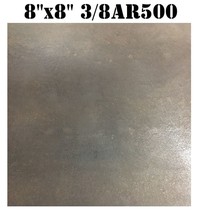 8in x 8in. - 3/8in thk. AR500 Steel Plate Shooting Targets 1 pc. Metal Target - £30.49 GBP