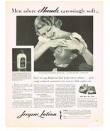 Vintage 1932&#39;s JERGENS LOTION Art Décor Ephemera Print 30&#39;s Ad - $17.57 CAD