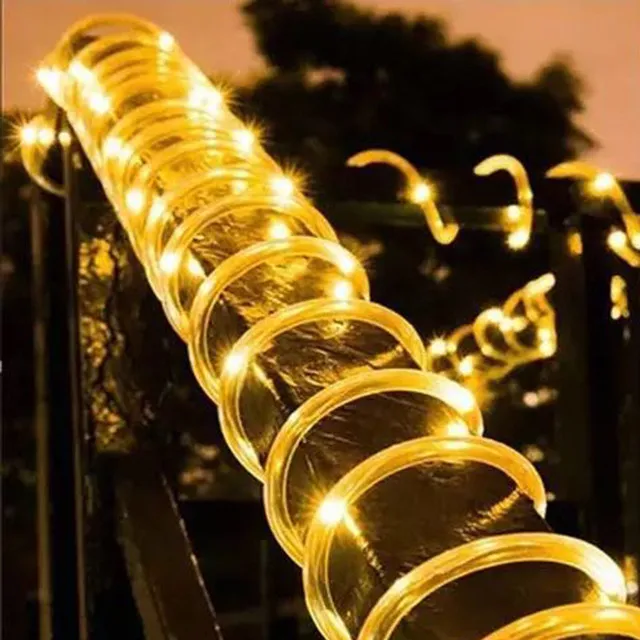 32m Solar Powered Rope Strip Lights Waterproof  Rope Gar Fairy Light St for Outd - £65.18 GBP
