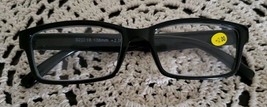 Black Plastic Framed Reading Glasses ~ +2.00 Strength ~ 52~18~138mm ~ D126 - £11.70 GBP