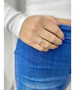 Round Forever Brilliant Moissanite Charles &amp; Colvard Ring 14K White Gold - $549.39 CAD