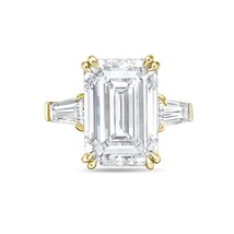 Diana M Jewels Women's Lab Grown Emerald Cut Baguette Engagement Ring Size 7 - $32,976.75 MXN