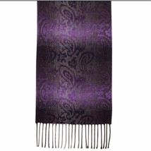 New Steve Madden Scarf Ombré Paisley Muffler Mid Weight -Purple Free Shipping - £11.75 GBP