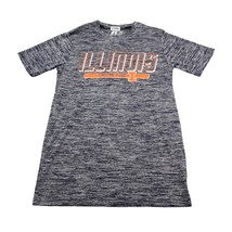 University of Illinois Shirt Mens S Blue Gray Russell Football Fighting Tee - £14.18 GBP