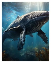 Artistic Whale 8X10 Collectible Fantasy Art Print High Quality Glossy Photo - £6.70 GBP