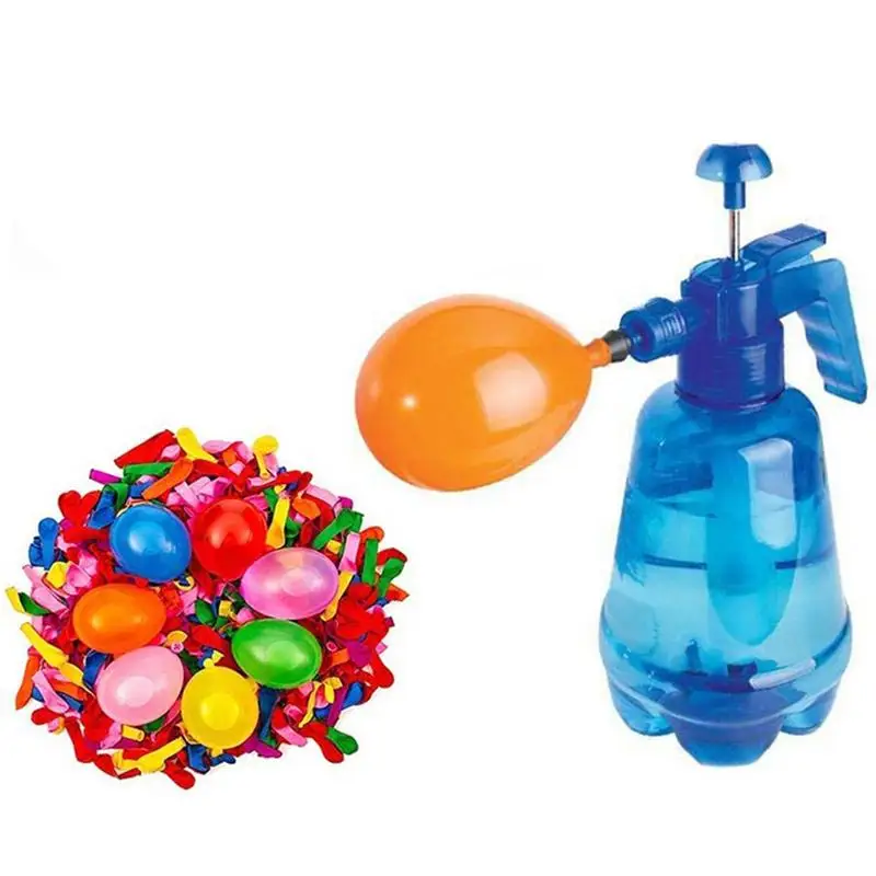 Water Balloon Filler Bottle Hand Air Hand Balloon Filler With 500 Balloons Wat - £13.78 GBP