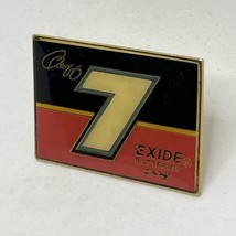 Geoff Bodine #7 Exide Batteries Racing Ford Thunderbird Race Car Driver Hat Pin - £7.86 GBP