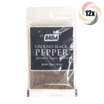 12x Bags Badia Ground Black Pepper Pimienta Negra Molida | .5oz | Gluten Free! - £16.12 GBP