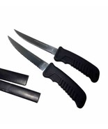 Surgical Stainless Steel Serrated Blades (lot of 2) Steak Knives Black P... - £9.53 GBP