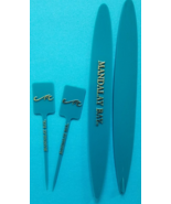 2 Mandalay Bay Surfboard 7&quot; Stir Sticks &amp; 2 Olive/Lime Picks - £7.79 GBP