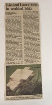 1991 Elizabeth Taylor Weds For 8th Time Vintage 1 Page Article  Ar1 - £8.55 GBP