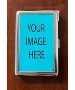 YOU CHOOSE THE IMAGE Custom Cigarette Case with Built in Lighter Metal W... - $399.60 MXN