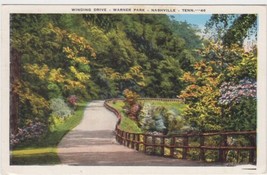 Warner Park Nashville Tennessee TN Postcard 1948 Winding Drive Springfield MO - £2.34 GBP