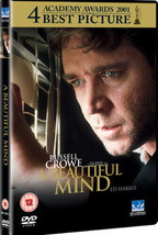 A Beautiful Mind DVD (2004) Russell Crowe, Howard (DIR) Cert 12 Pre-Owned Region - £12.98 GBP