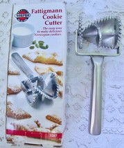 NEW Norpro Fattigmann Cookie Cutter Roller Make Norwegian Poor Man&#39;s Coo... - $15.99