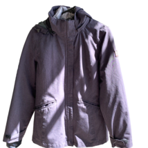 HFX Performance Jacket Duo Layer Rain Windbreaker Puffer Size Medium Purple Hood - £30.42 GBP