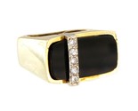 Onyx Unisex Fashion Ring 14kt Yellow Gold 371308 - $999.00