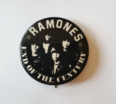 RAMONES Pinback 1979 End Of The Century 1.75&quot; Rare NYC Punk CbGbs New Wave - £67.31 GBP