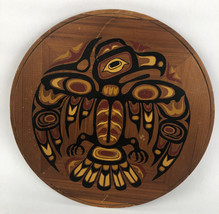 First Nations Artwork A Legend of the Eagle Cedar Wood Plaque wall hanging RARE - £47.44 GBP