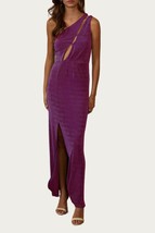 Endless Blu. one-shoulder stretch-jersey cutout maxi dress in Orchid - size L - £31.24 GBP