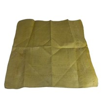 Vintage Gold Handkerchief Hankie Cut Outs Pocket Scarf - £11.15 GBP