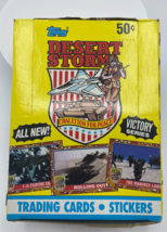 Topps Desert Storm Victory Series Trading Cards Stickers Box 36ct 1991 Vintage - $9.49