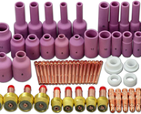 TIG Jumbo Gas Lens Collet Body Alumina Nozzle Ceramic Cups Assorted Size... - £114.23 GBP